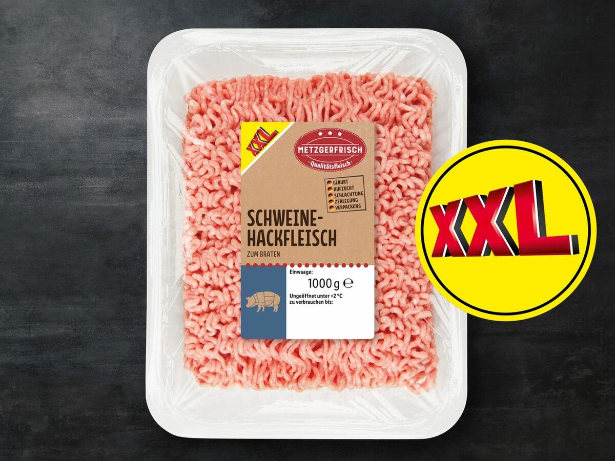 Bild 1 von Metzgerfrisch Frisches Schweine-Hackfleisch XXL, 
         1 kg