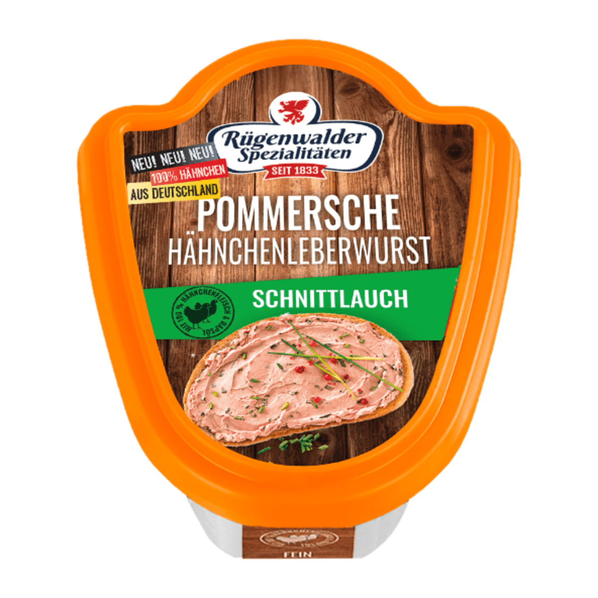 Bild 2 von RÜGENWALDER SPEZIALITÄTEN Pommersche Hähnchenleberwurst 125g