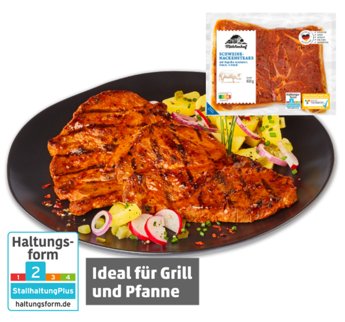 Bild 1 von MÜHLENHOF Frische Schweine-Nackensteaks