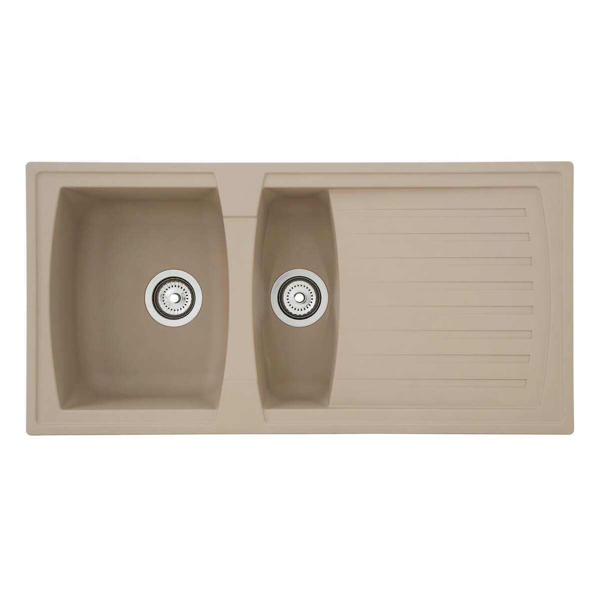 Bild 1 von Respekta Mineralite Einbauspüle Boston 100x50 cm - Sandbeige