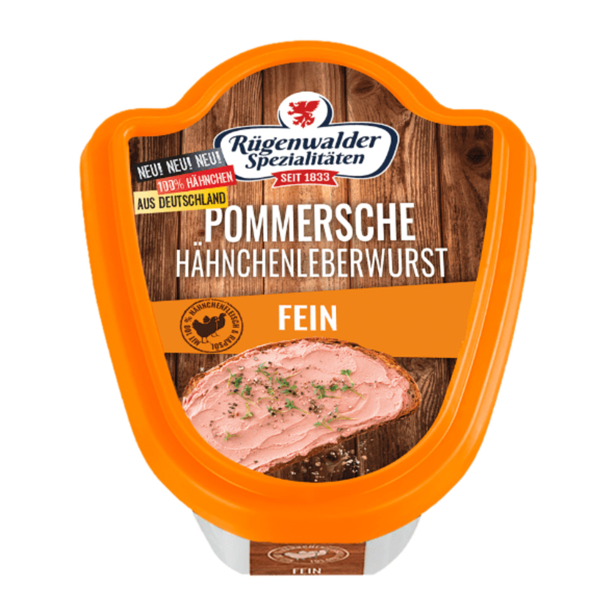 Bild 3 von RÜGENWALDER SPEZIALITÄTEN Pommersche Hähnchenleberwurst 125g