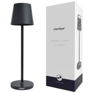 LED-Akku-Tischlampe Dinner Light classic, schwarz – Energieeffizienzklasse G