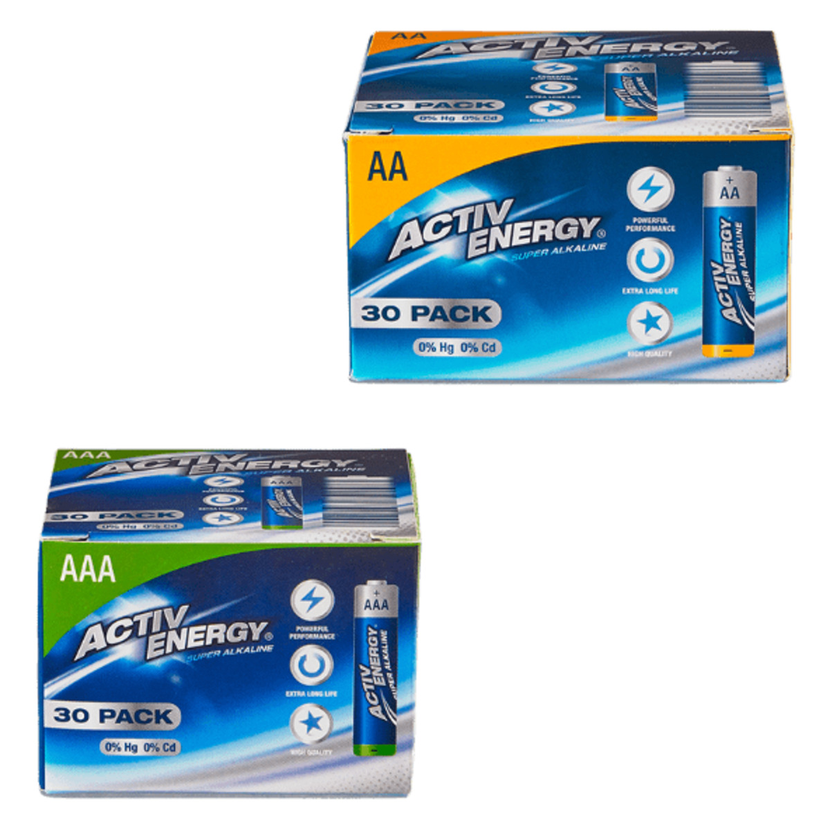 Bild 1 von ACTIV ENERGY 30er-Alkaline-Batterien