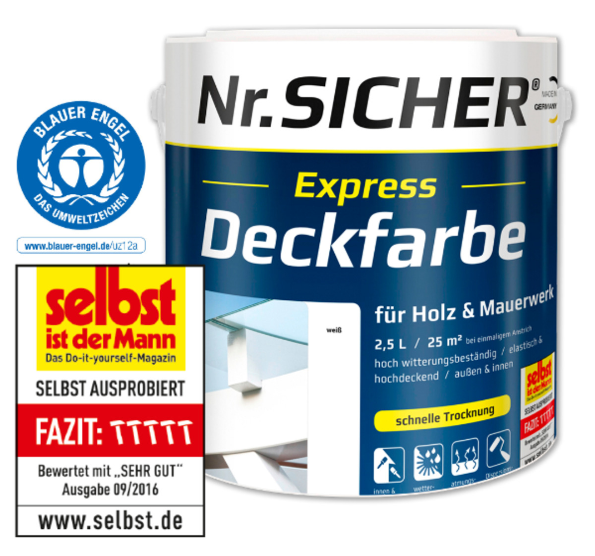 Bild 1 von NR. SICHER EXPRESS Deckfarbe*