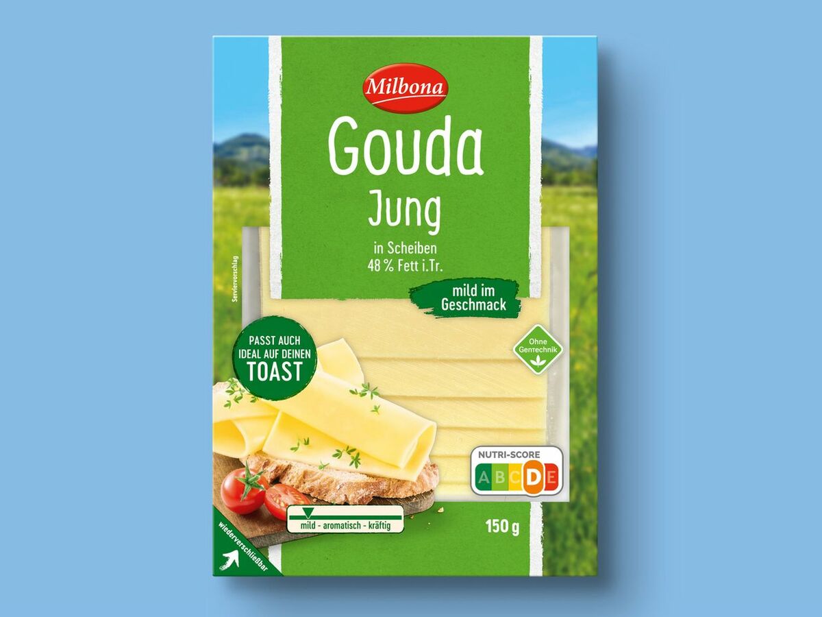 Bild 1 von Milbona Käsescheiben, 
         150 g