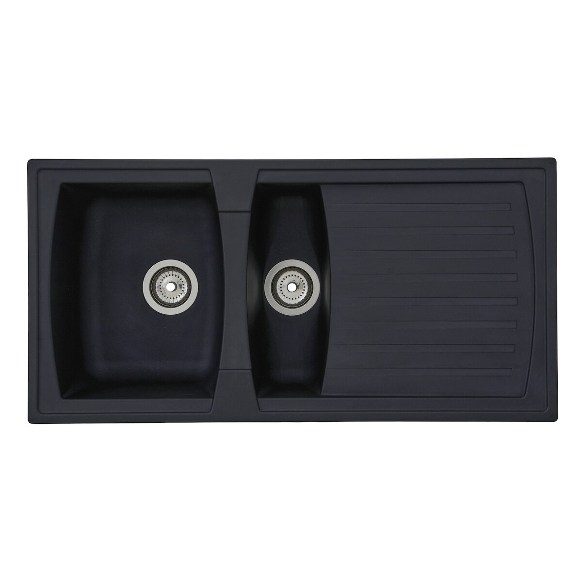 Bild 1 von Respekta Mineralite Einbauspüle Boston 100x50 cm - Schwarz