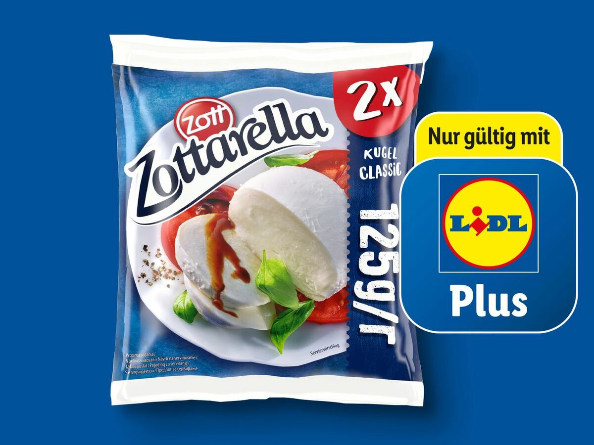 Bild 1 von Zott Zottarella Kugel Classic, 
         2x 125 g