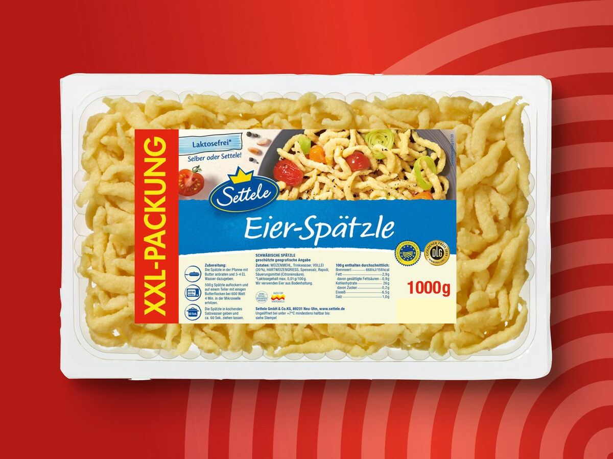 Bild 1 von Settele Eier-Spätzle XXL, 
         1 kg