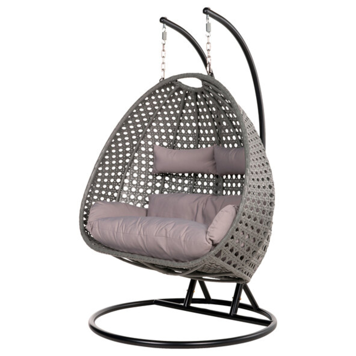 Bild 1 von Polyrattan-Hängesessel Twin, grau