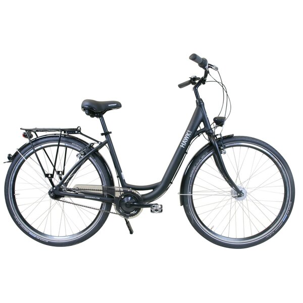 Bild 1 von HAWK City Wave Easy Black Damen 28 Zoll - Leichtes Fahrrad 7 Gang Shimano Nabenschaltung, Felgenbremse & Nabendynamo