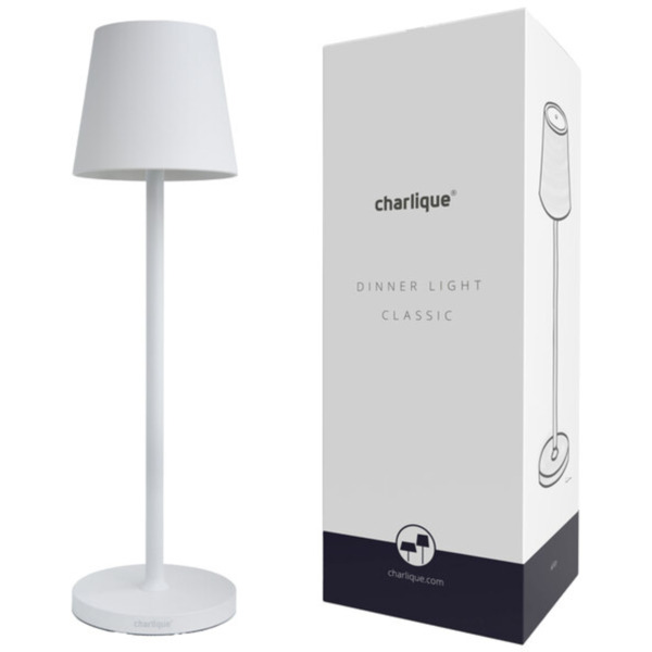 Bild 1 von LED-Akku-Tischlampe Dinner Light classic, weiß – Energieeffizienzklasse G