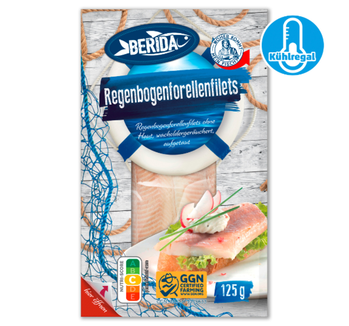 Bild 1 von BERIDA Regenbogenforellenfilets