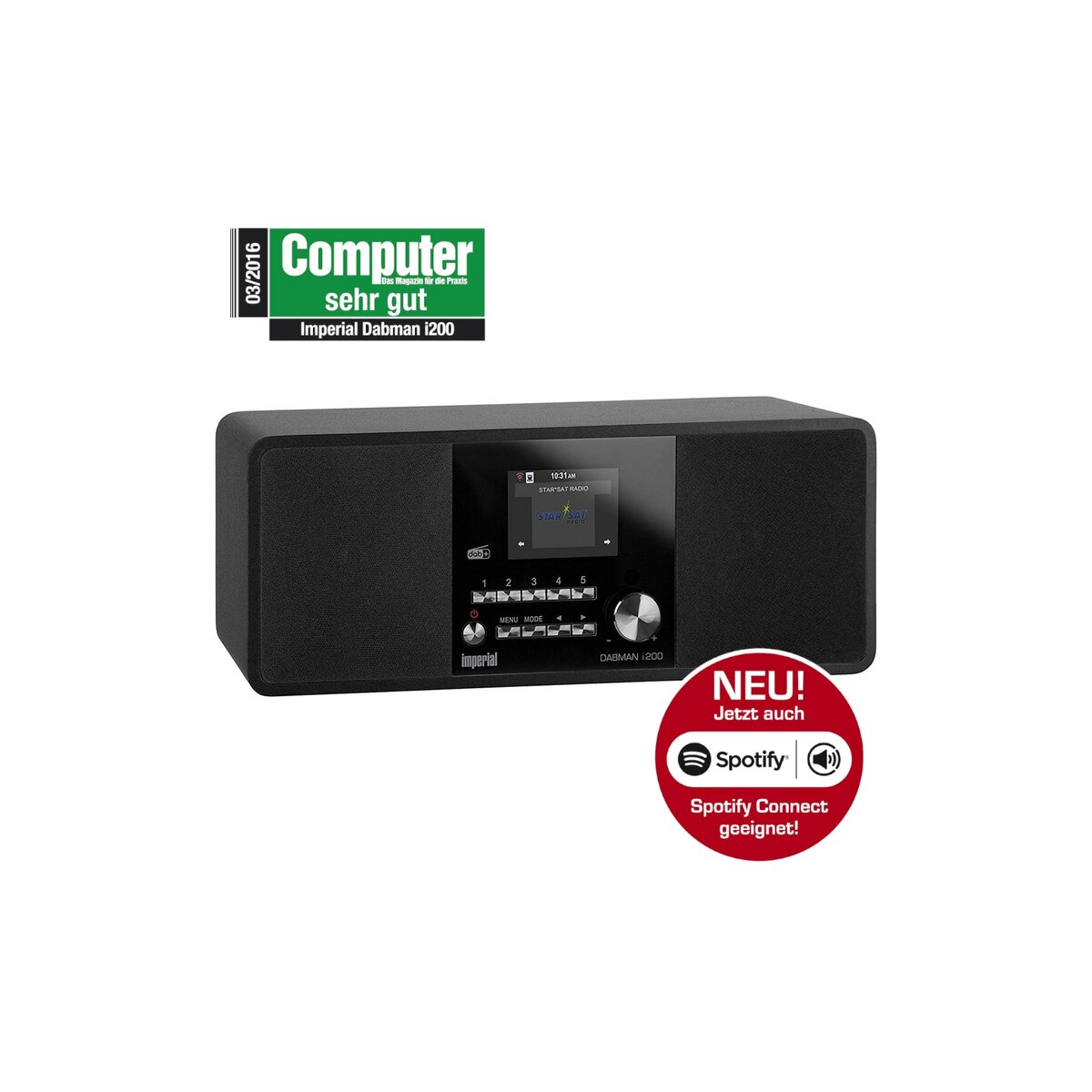 Bild 1 von IMPERIAL DABMAN i200 DAB+/UKW/Internetradio Spotify Connect