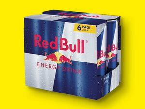Red Bull Energy Drink, 
         6x 0,25 l zzgl. 1.50 Pfand