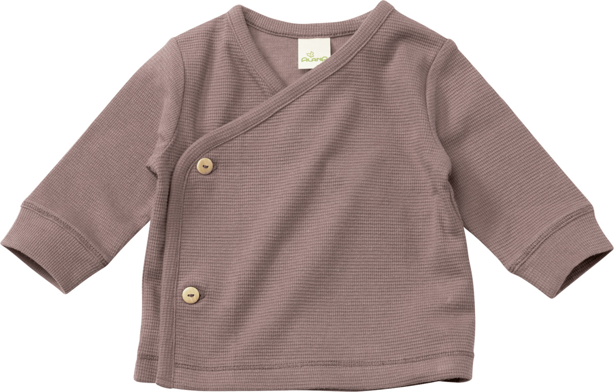 Bild 1 von ALANA Langarmshirt mit Wickelschnitt & Waffel-Struktur, braun, Gr. 74