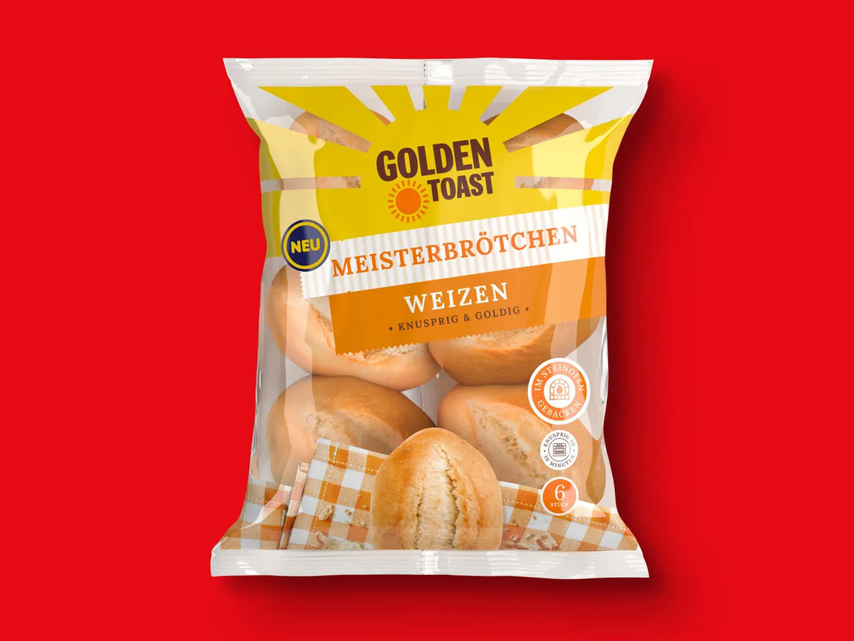 Bild 1 von Golden Toast Meisterbrötchen, 
         480 g