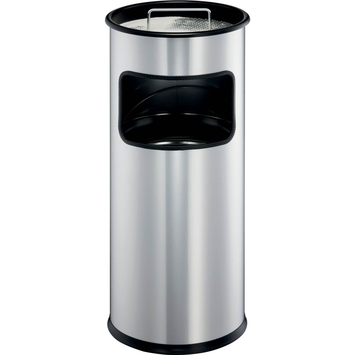 Bild 1 von Papierkorb mit Ascher, silber