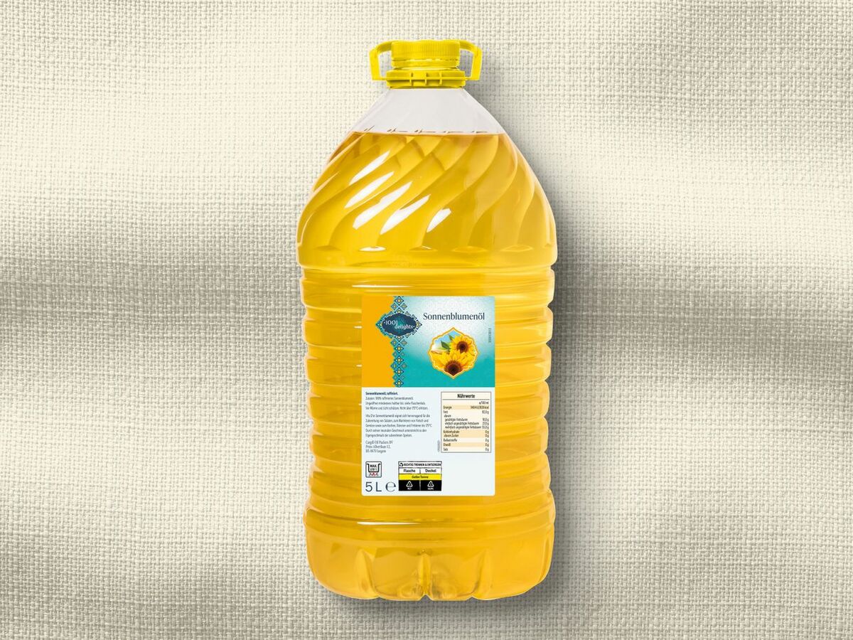 Bild 1 von 1001 delights Sonnenblumenöl, 
         5 l