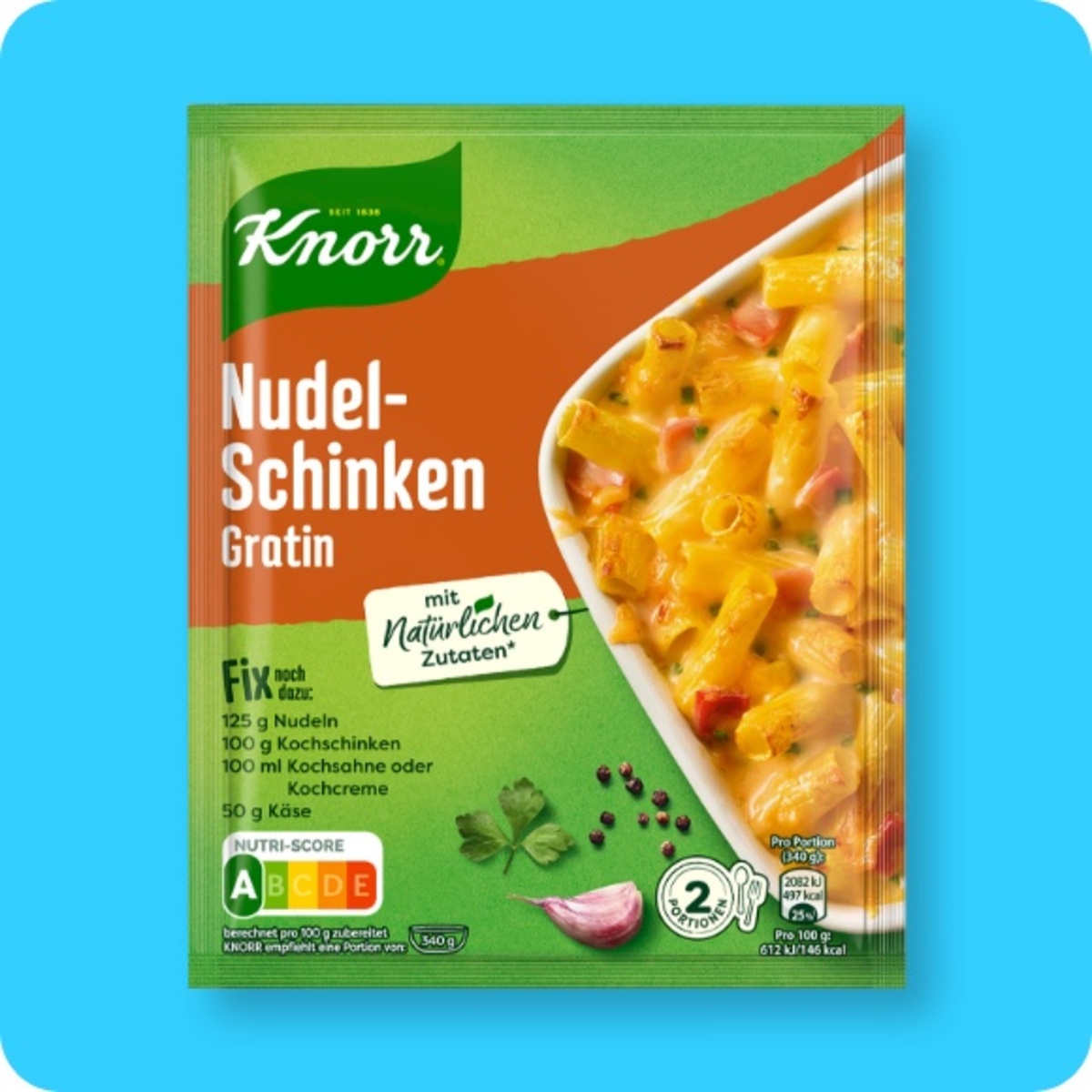 Bild 1 von KNORR®  Fix, Nudel-Schinken-Gratin