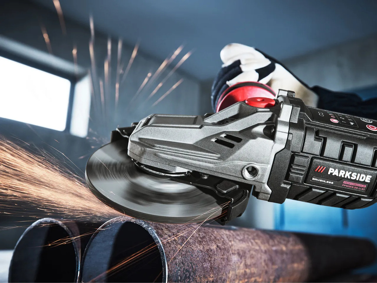 Bild 2 von PARKSIDE PERFORMANCE® Akku-Flachkopf-Winkelschleifer 20 V, 
         Stück