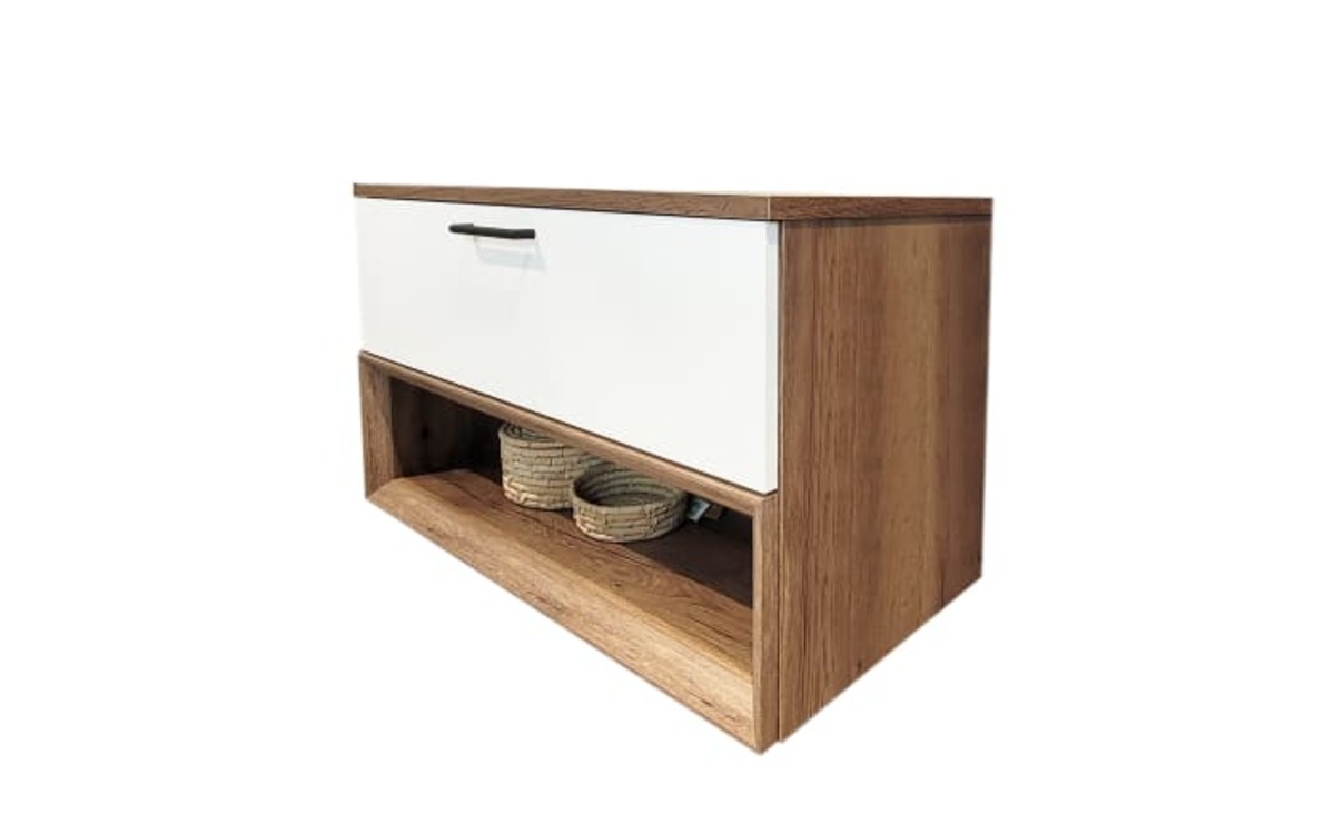 Bild 1 von Waschtischunterschrank Senso, weiß/Eiche-Nachbildung