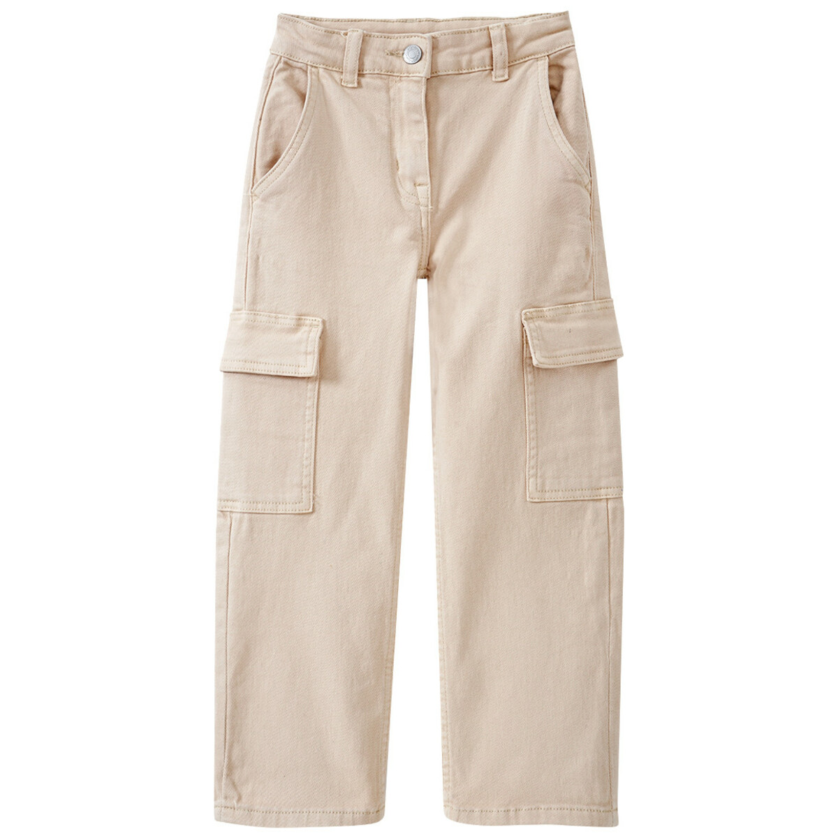 Bild 1 von Mädchen Cargo-Jeans mit weitem Bein BEIGE