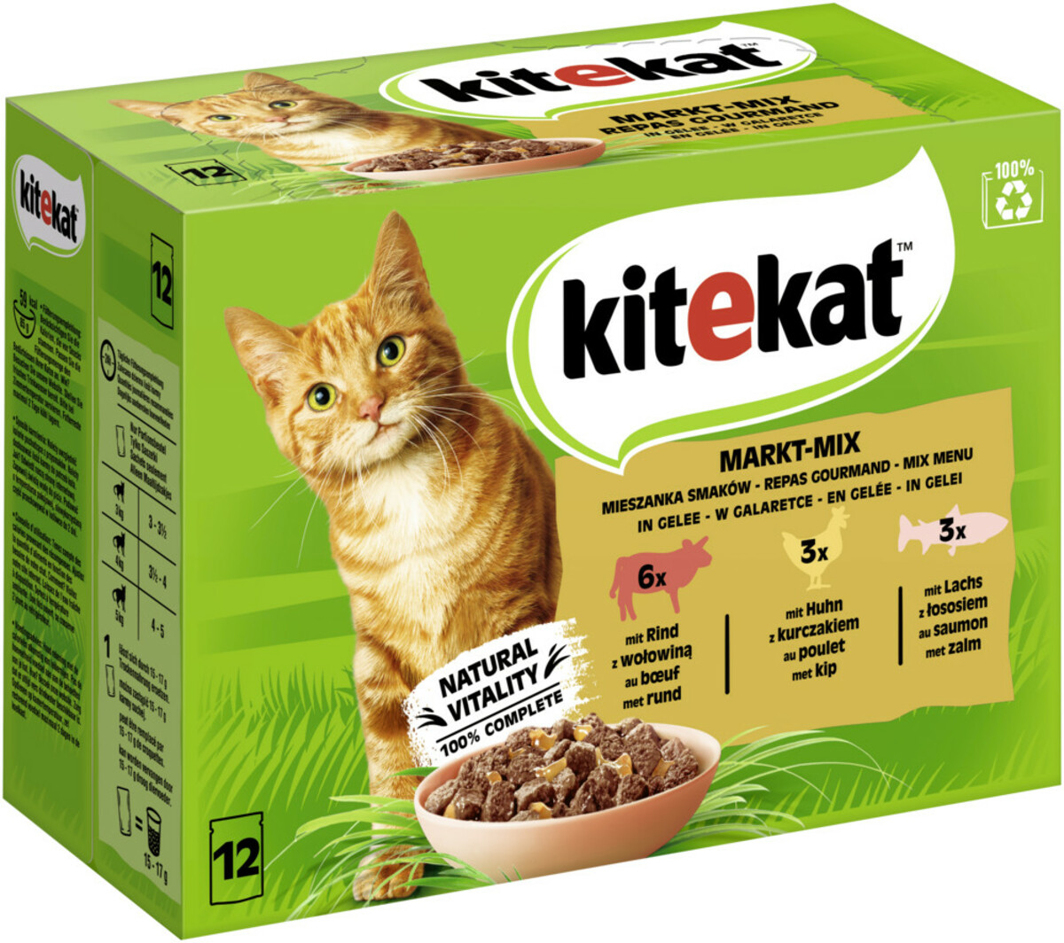Bild 1 von Kitekat Markt-Mix in Gelee 12x 85g