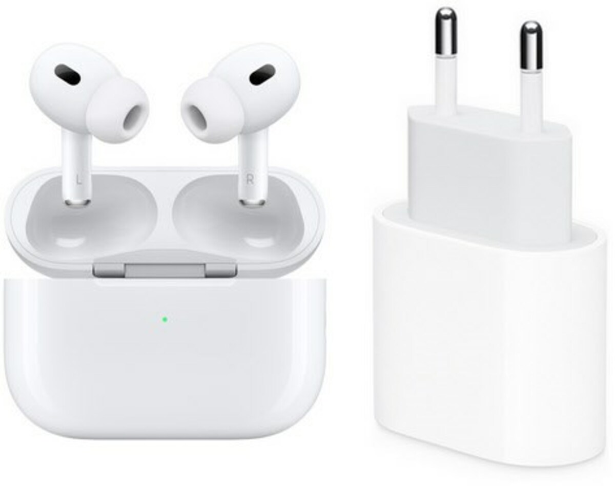 Bild 1 von AirPods Pro (2nd Gen.) Bundle True Wireless Kopfhörer mit USB-C Power Adapter (20W)