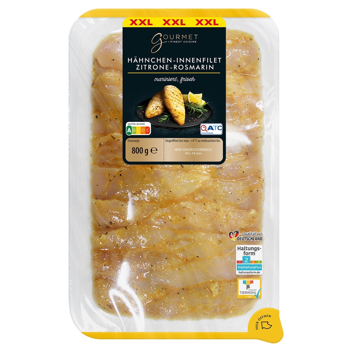 Bild 1 von GOURMET FINEST CUISINE Hähnchen-Innenfilets Zitrone-Rosmarin 800 g