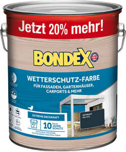 Bondex Wetterschutzfarbe anthrazit 3 L