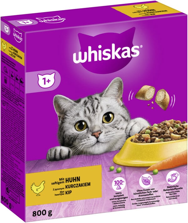 Bild 1 von Whiskas 1+ mit Huhn 800G