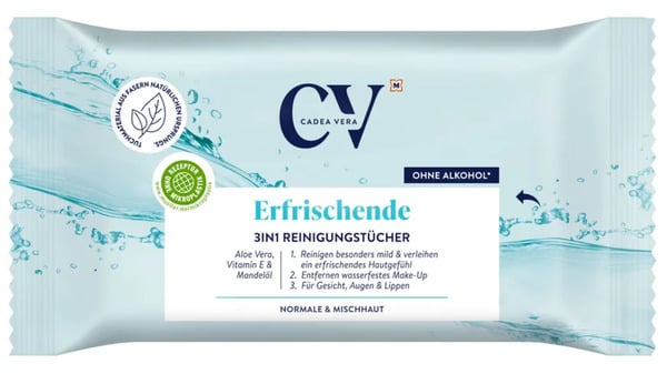 Bild 1 von CV Erfrischende 3in1 Reinigungstücher