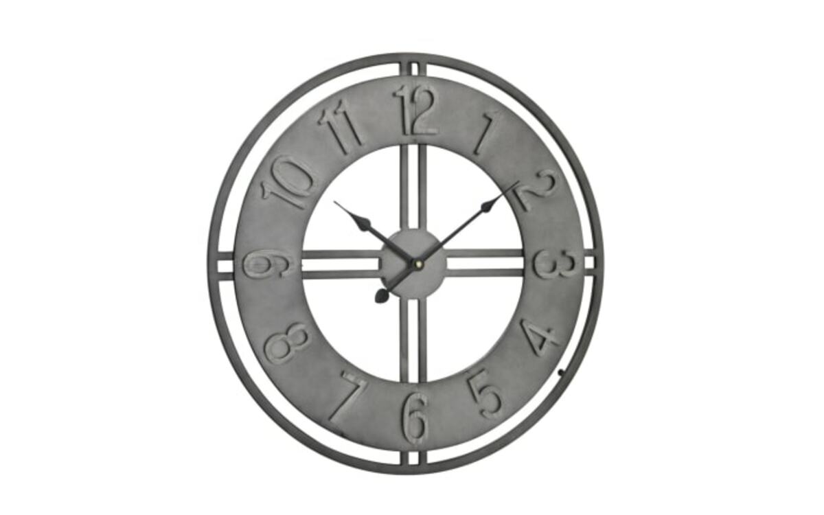 Bild 1 von Wanduhr Pinoeer aus Eisen natur, 51 cm