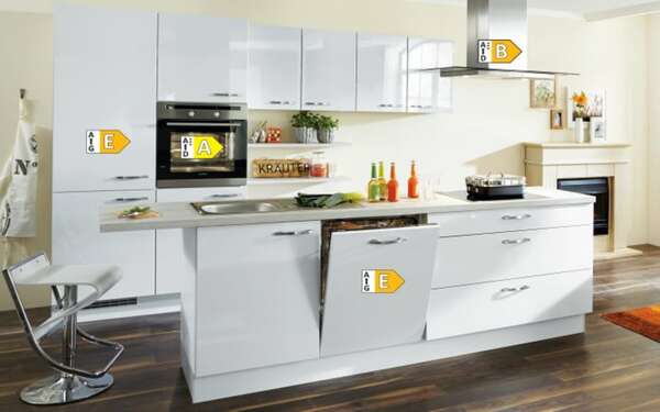 Bild 3 von Matex - Einbauküche Novalux, weiß, inkl. Bosch Elektrogeräte