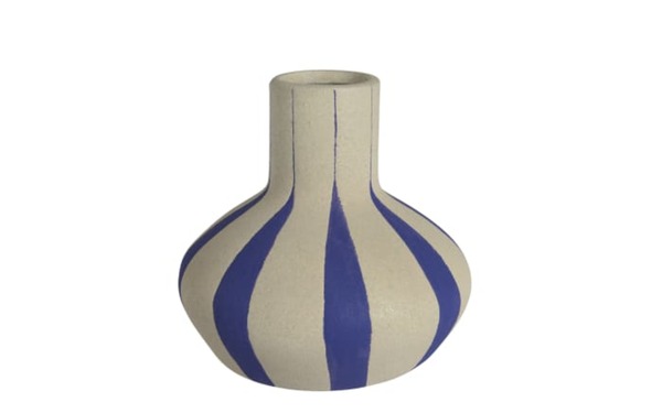 Bild 1 von Vase, blau/warm weiß, 15 cm