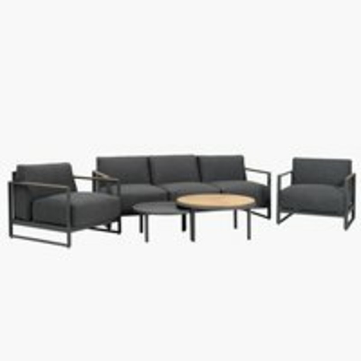 Bild 1 von Lounge-Set KILSENG 5 Personen grau