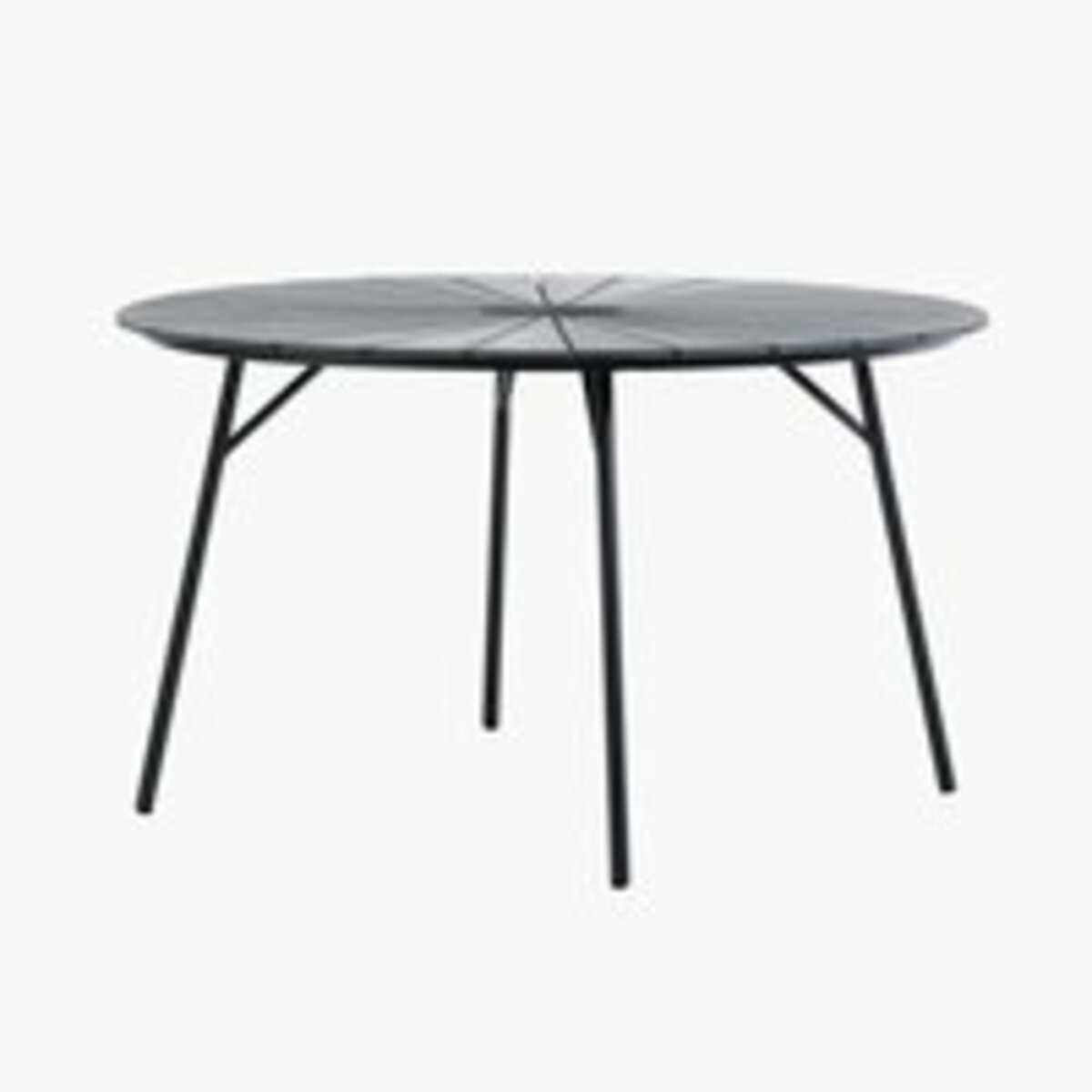 Bild 1 von Gartentisch RANGSTRUP Ø130 schwarz/schwarz