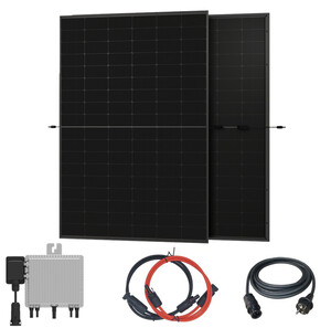SunLit Solar Balkonkraftwerk 800 Watt Easy Switch 2x430 Wp