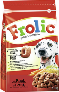 Frolic 100% Complette mit Rind, Karotten & Getreide Hundefutter trocken 1,5KG