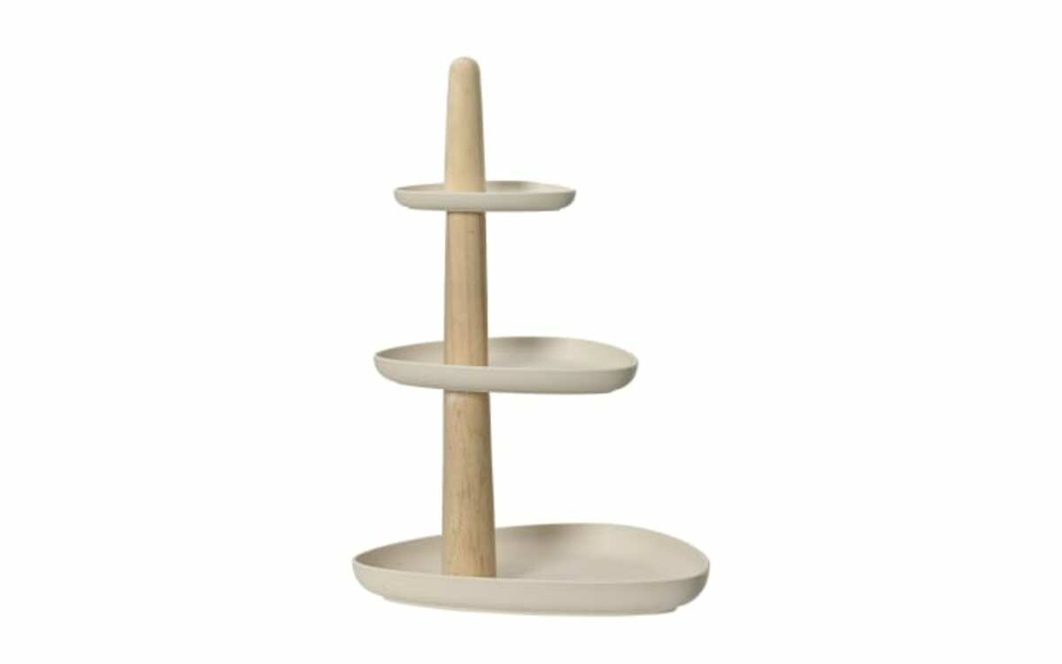Bild 1 von Etagere 3-stöckig, beige, Bambusfaser, 30 cm