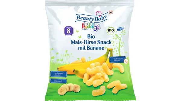 Bild 1 von Beauty Baby Kiddys Bio Mais-Hirse Snack Banane