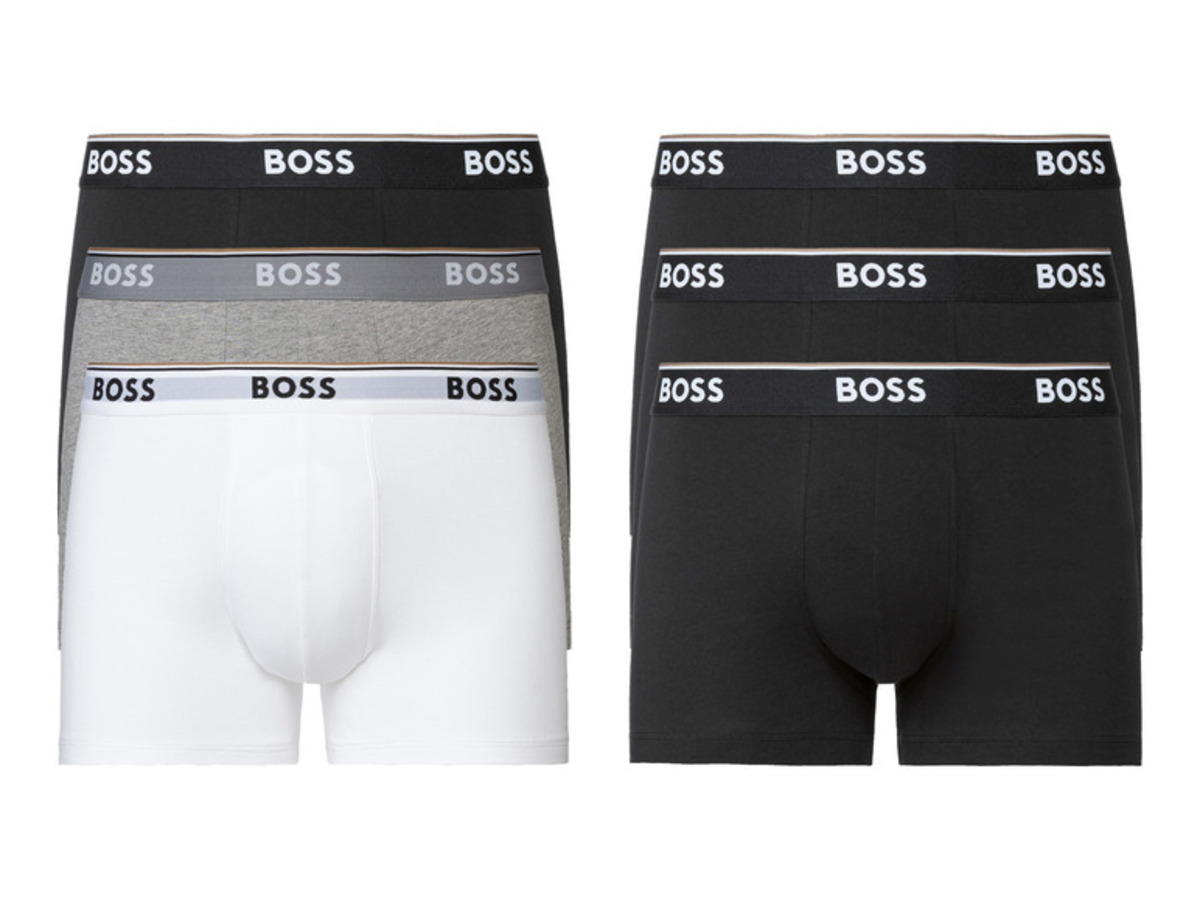 Bild 1 von BOSS Herren Boxershorts, 3 Stück, mit Logo-Gummibund