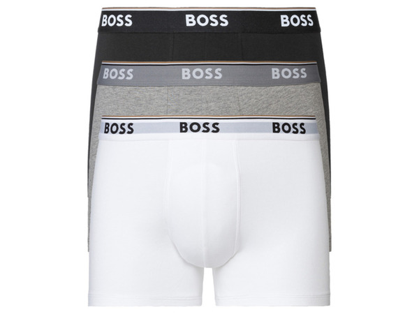 Bild 2 von BOSS Herren Boxershorts, 3 Stück, mit Logo-Gummibund