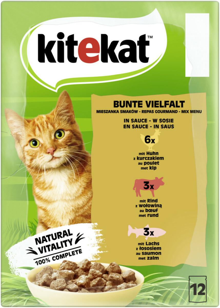 Bild 1 von Kitekat Bunte Vielfalt in Sauce 12x 85G