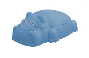 Starplast Pool- Sandkasten Hippo mit Deckel blau