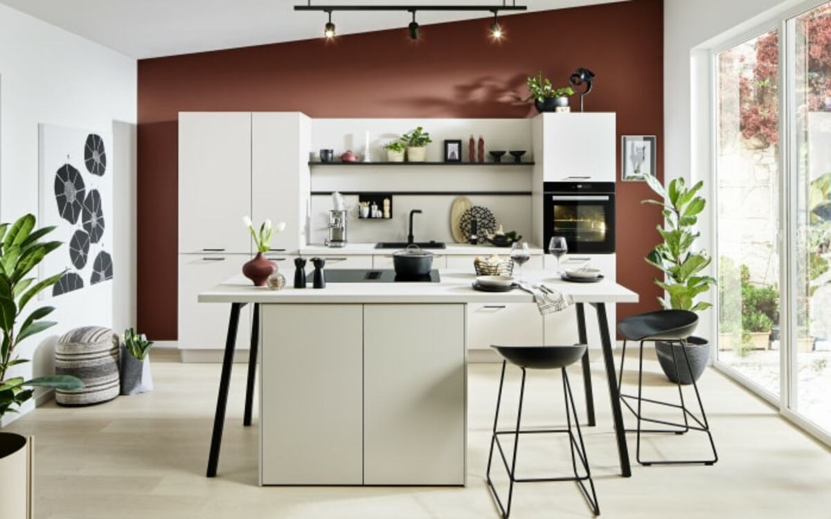 Bild 1 von Einbauküche Top Soft, kaschmir matt, inkl. Neff Elektrogeräte