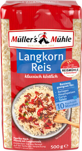 Müllers Mühle Langkorn Parboiled Reis 500G