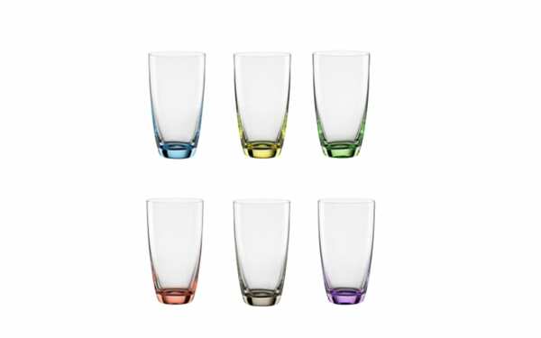 Bild 1 von Becher Viva Colori aus Glas im 6er-Set aus Glas in bunt, 350 ml