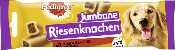 Bild 1 von Pedigree Jumbone Riesenknochen Medium mit Rind und Geflügel Geschmack 180G