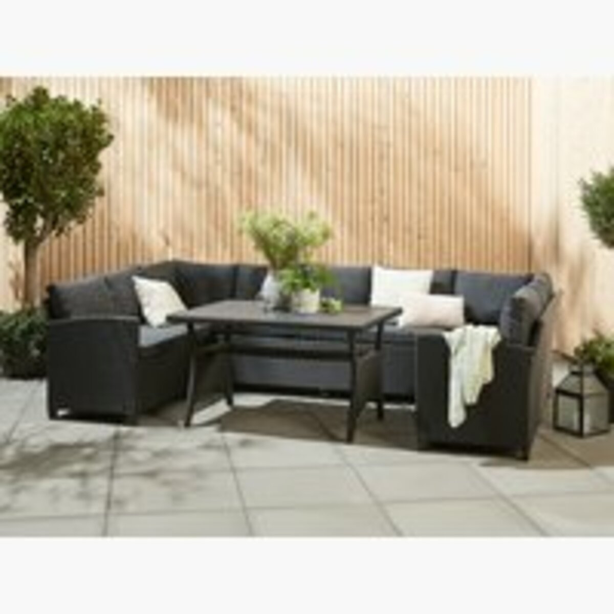 Bild 1 von Lounge-Set ULLEHUSE 9 Personen Stauraum schwarz